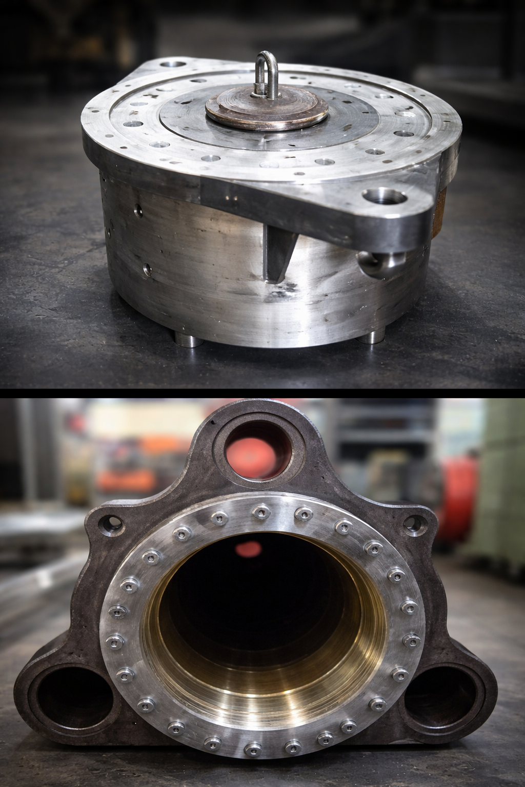 Componente industrial mecanizado